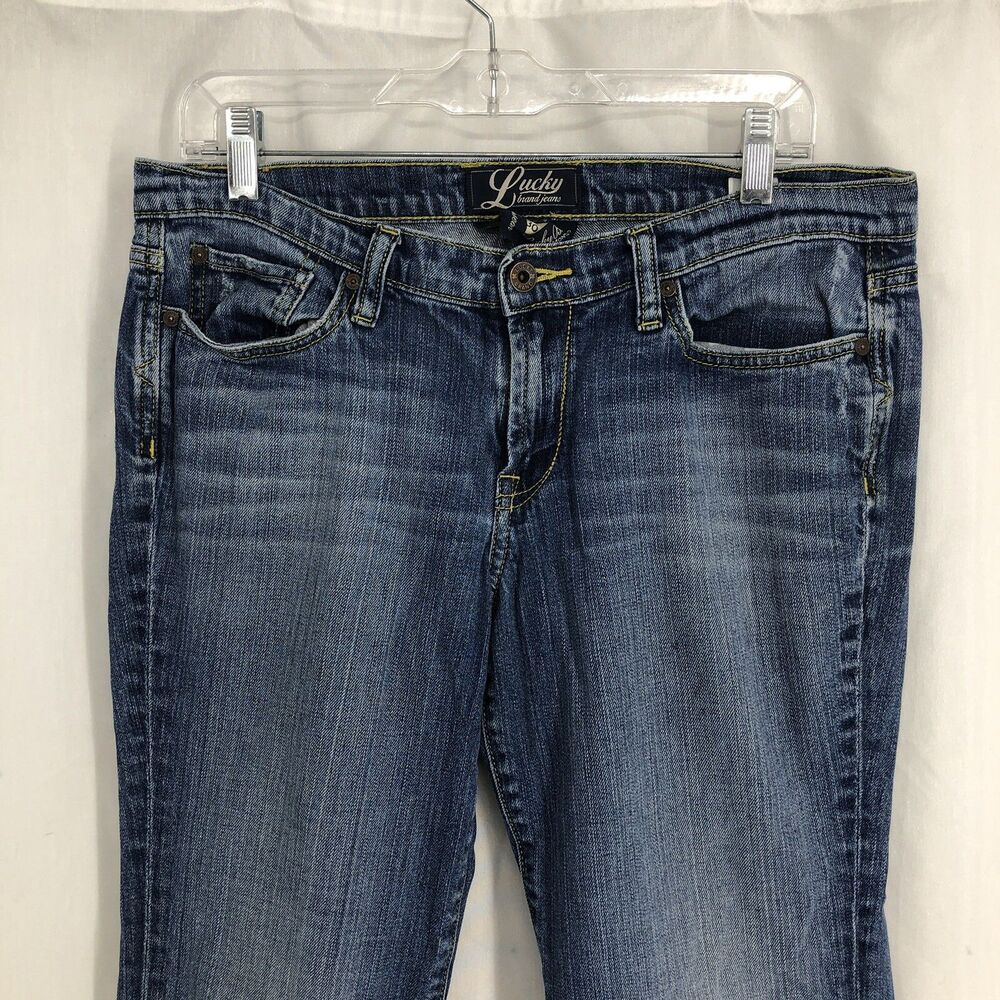 Lucky Brand Cumberland Sweet & Low Boot Cut Denim Jeans 7W10615 OL Zest 10/30